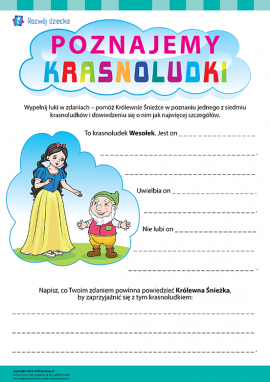 Poznajemy krasnoludka Wesołka