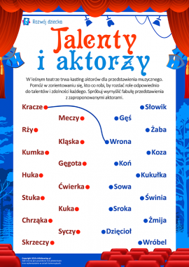 Rozwijamy logikę, szukamy talentów aktorów