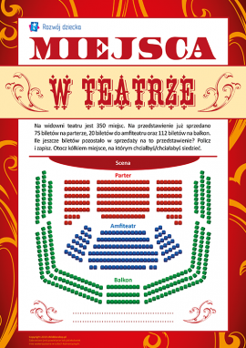 Liczymy miejsca w teatrze, wybieramy żądane
