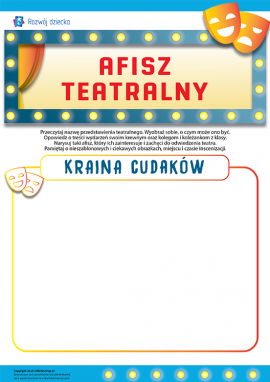 Afisz teatralny „Kraina dziwaków”