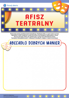Afisz teatralny „Abecadło dobrych manier”