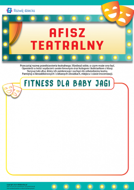 Afisz teatralny „Fitness dla Baby Jagi”