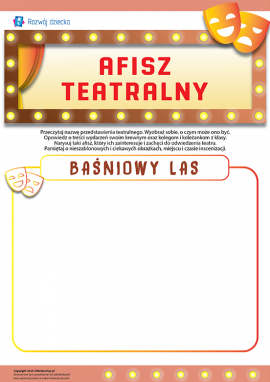 Afisz teatralny „Baśniowy las”
