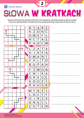 Słowa w kratkach nr 2