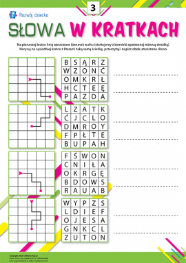 Słowa w kratkach nr 3