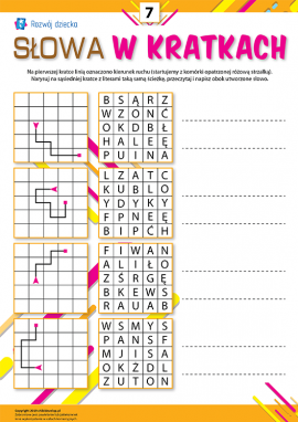 Słowa w kratkach nr 7