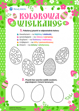 Kolorowa Wielkanoc: ciekawa geometria