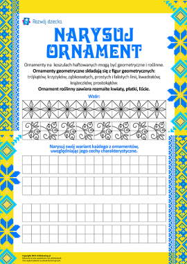 Rysujemy ornament dla koszuli haftowanej