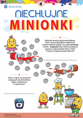 Niechlujne minionki nr 8: liczymy jeżyny