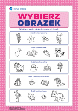 Analizujemy i kolorujemy obrazek