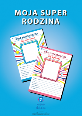 Moja super rodzina: uzupełniamy zdania