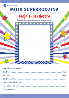 Moja super siostra: uzupełniamy zdania