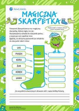 Magiczna skarpetka: zmieniamy słowa