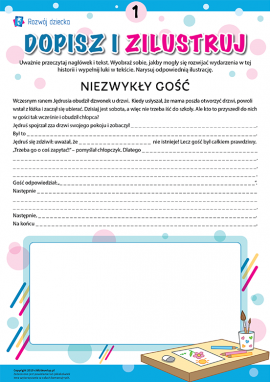 Uzupełniamy i ilustrujemy historię nr 1