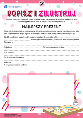 Uzupełniamy i ilustrujemy historię nr 2