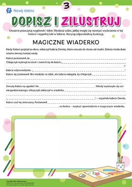 Uzupełniamy i ilustrujemy historię nr 3