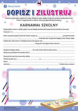 Uzupełniamy i ilustrujemy historię nr 4