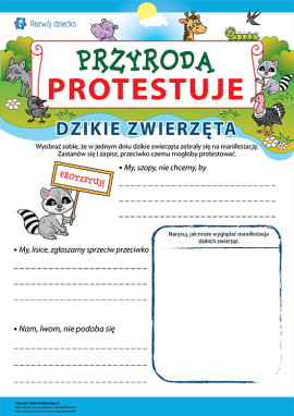 Przyroda protestuje: manifestacja dzikich zwierząt