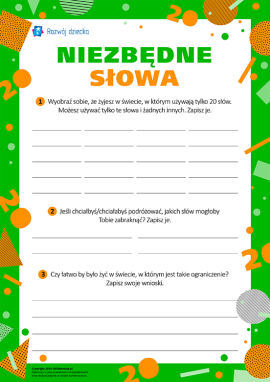 Ćwiczymy dobieranie słów