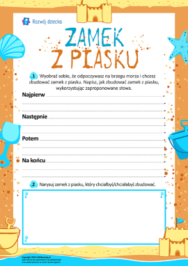 Zamek z piasku: sporządzamy instrukcję