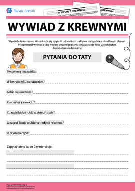 Dowiadujemy się więcej o tacie w postaci wywiadu