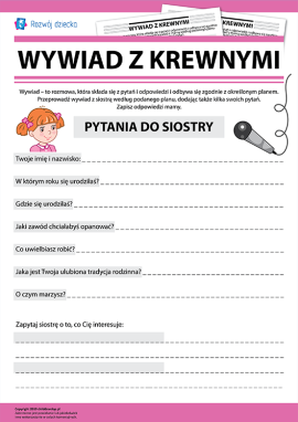 Dowiadujemy się więcej o siostrze w postaci wywiadu
