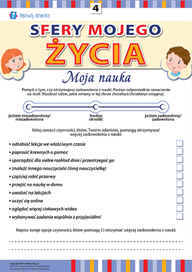 Analizujemy sfery swojego życia: nauka