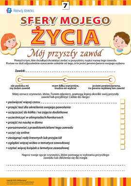 Analizujemy sfery swojego życia: przyszły zawód