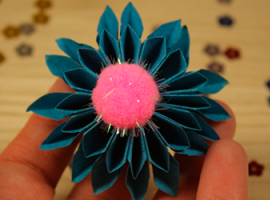 Kwiatek-chaber w stylu origami — rozwój precyzyjności