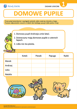 Rozwijamy logikę rozwiązując zadanie o zwierzętach