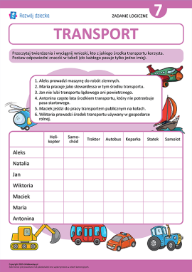 Rozwijamy logikę rozwiązując zadanie o transporcie