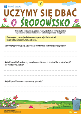 Dbamy o środowisko nr 7: ścinanie drzew