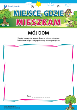 Miejsce, gdzie mieszkam: moja ulica