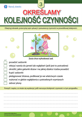 Określamy kolejność czynności nr 3