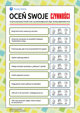 Oceniamy swoje czynności