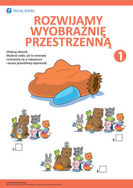 Rozwijamy wyobraźnię przestrzenną: zwierzęta w rękawiczce