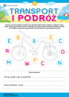 Transport i podróż: piszemy nazwy i myślimy o wędrówkach