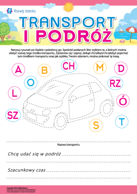 Transport i podróż: piszemy nazwy i myślimy o wędrówkach