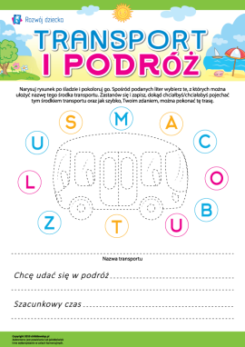Transport i podróż: piszemy nazwy i myślimy o wędrówkach