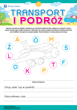 Transport i podróż: piszemy nazwy i myślimy o wędrówkach