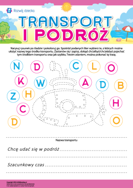 Transport i podróż: piszemy nazwy i myślimy o wędrówkach
