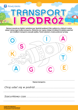 Transport i podróż: piszemy nazwy i myślimy o wędrówkach