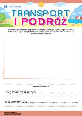 Transport i podróż: piszemy nazwy i myślimy o wędrówkach