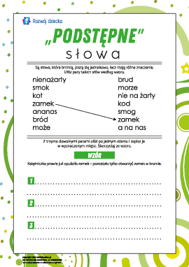 Podstępne słowa: układamy zdania