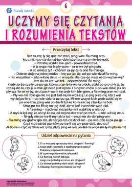Uczymy się czytania i rozumienia tekstów nr 6