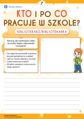 Zastanawiamy się, kto i po co pracuje w szkole. Bibliotekarz
