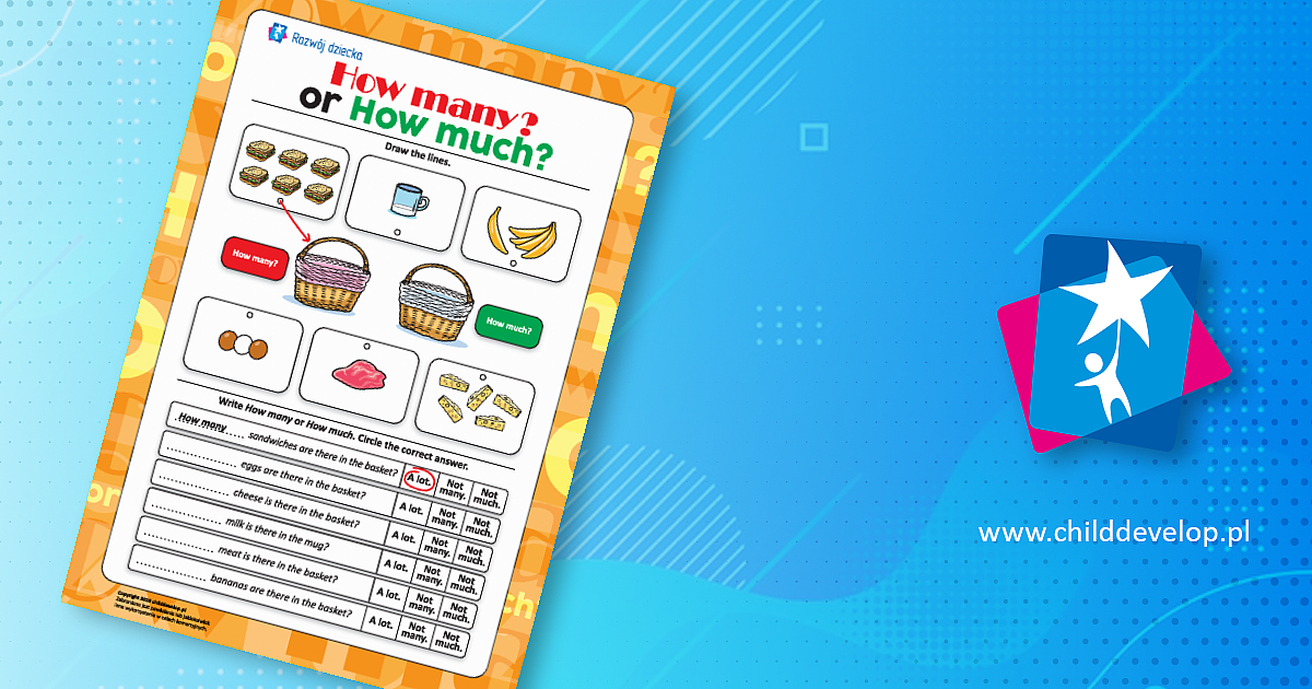 Rozróżniamy How many? і How much? (w języku angielskim) – do druku ...