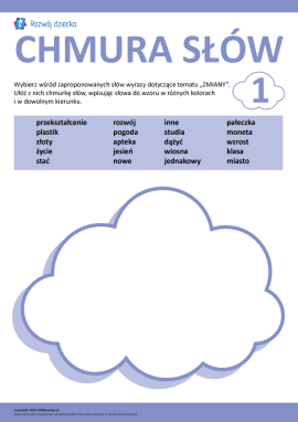 Zmiany: tworzymy chmurę słów