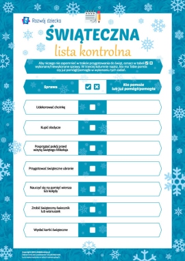 Wypełniamy świąteczną listę kontrolną