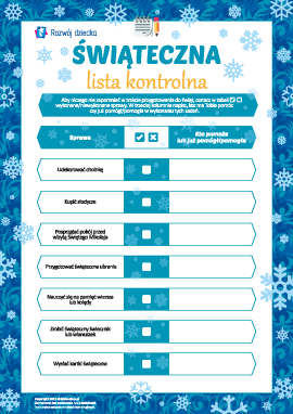 Wypełniamy świąteczną listę kontrolną